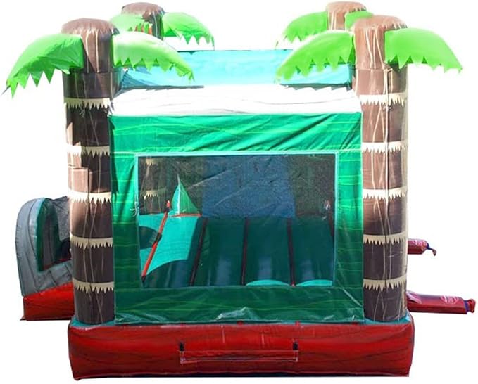 TentandTable Inflatable Bounce House Water Slide for Kids 5-12 Large, Commercial Grade Mega Bouncy Castle for Adults, Jump House, Includes Electric Air Blower, 32' L x 16' W x 15' H, Red Marble