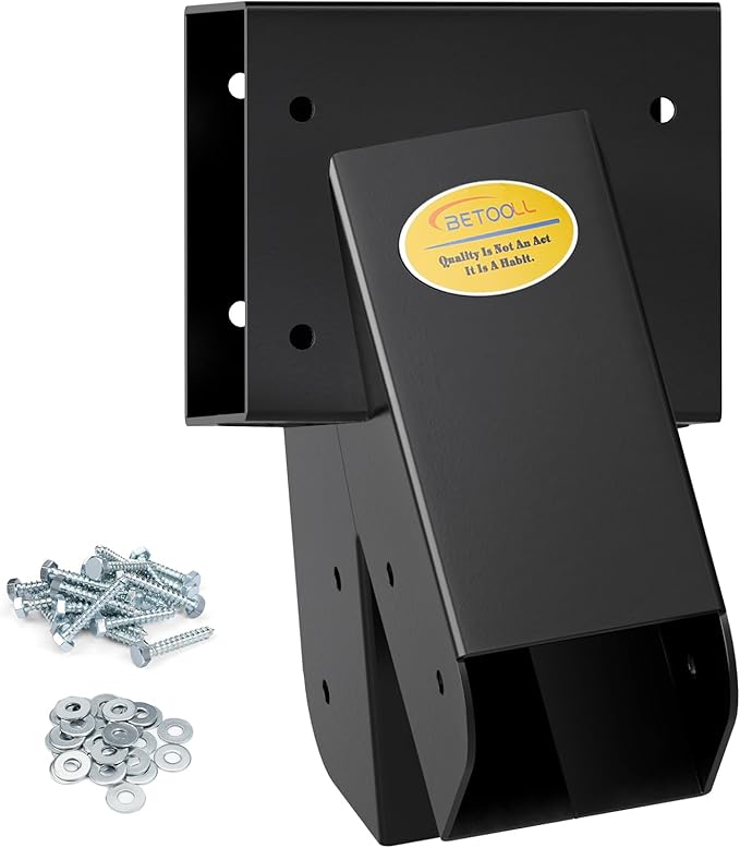 BETOOLL A-Frame 1pcs Brackets Swing Set Bracket for Heavy Duty Swing Set – Includes Mounting Hardware, Ideal for Indoor and Outdoor Playgrounds (1 Brackets-Black)