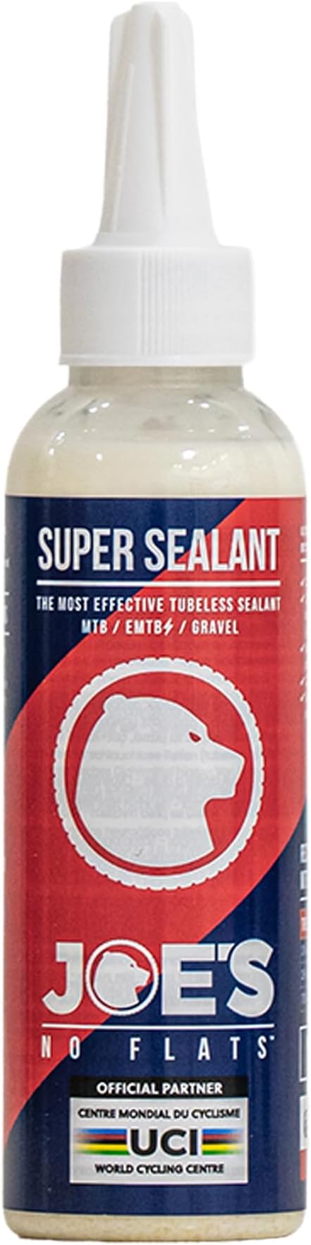 JOE'S NO FLATS Super Sealant - Gravel and MTB Bike Tires - Ultra-Fast Sealing for Tubeless and Inner Tubes | for Holes up to 0.25 Inches | Ready to Use Effective Puncture Seal