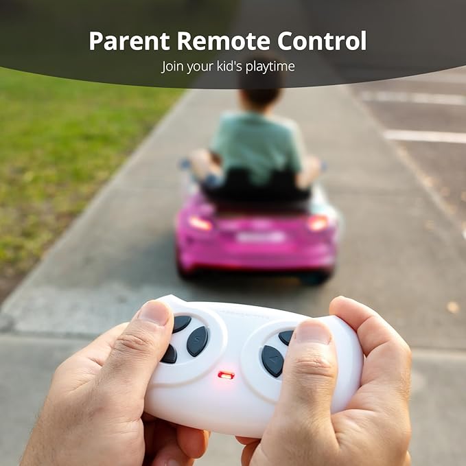 Licensed Audi TTRS Electric Kids Car, 12V Kids Ride-on Toy Car for Toddlers with Remote - Pink