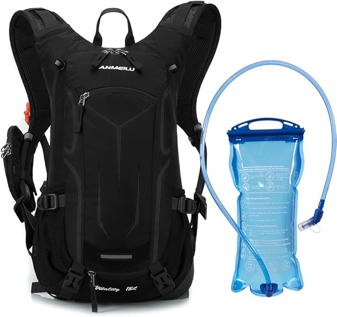 Outdoor Cycling Backpack, 18L, Black