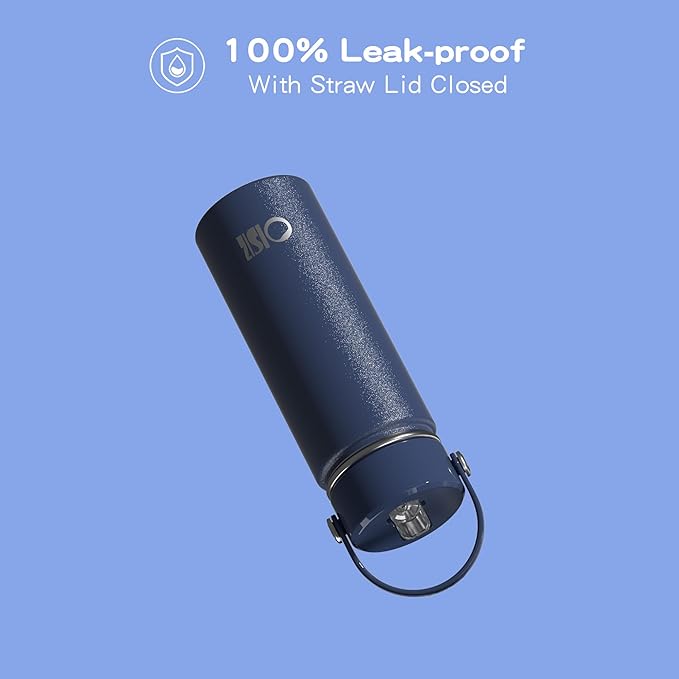 OISIZ 18oz Kids Water Bottle with Straw Lid, Vacuum Insulated Water Bottle 316 Stainless Steel Bottles for Kids for School, Leakproof Water cups, BPA Free and Keep Cold for 24 Hours,Easy to Clean