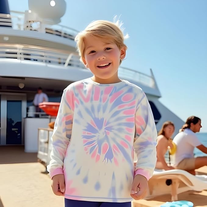 INGEAR Boys' Rash Guard UPF 50+ Swim Shirt - Lightweight, Quick-Dry, Durable Sun Protection for Swimming, Sizes XS-XL