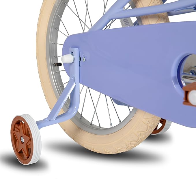 JOYSTAR Girls Bike for 2-12 Years Old Toddlers and Kids, 12" 14" 16" 18“ Retro Style Kids Bike with Training Wheels, 20 Inch Children Bicycle with Kickstand