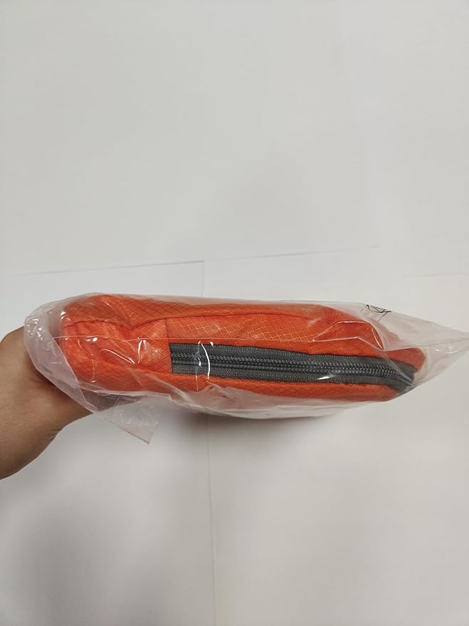 ZOMAKE Lightweight Packable Backpack, 35L Light Foldable Hiking Backpacks Water Resistant Collapsible Daypack for Travel(Orange)