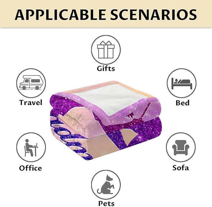 Girls Blanket Gifts- Badminton Throw Blanket for Babies Kids Teens- 40x50 Inches Pink Soft Fuzzy Sport Blankets for Nap Couch Sofa Bed-Cute Badminton Lovers Gifts