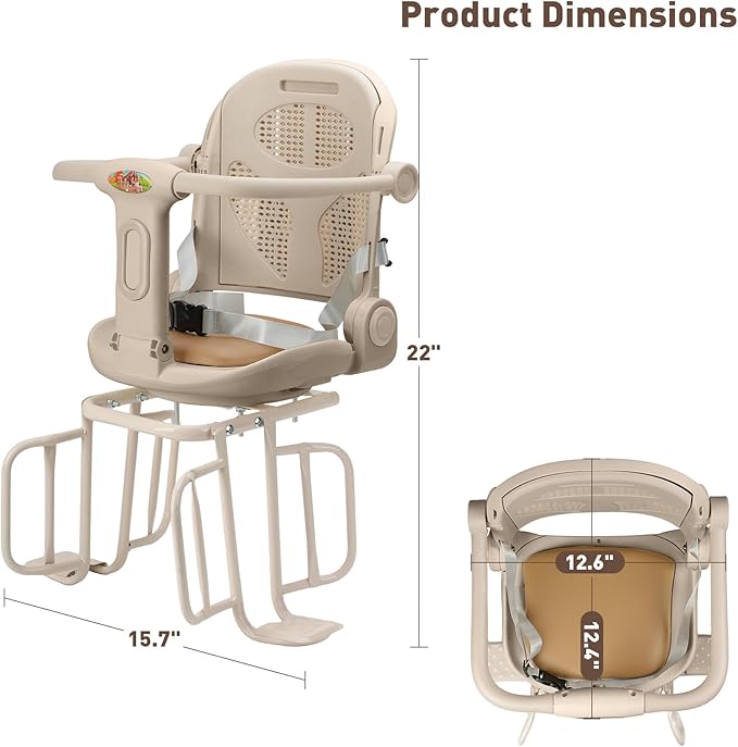 Kid's Bike seat Rear Child Carrier Bike Chair for Bicycle Kids seat for Children 2~4 Years,Weight 55 lbs