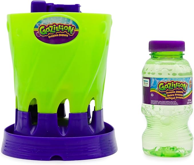 Gazillion Bubble Storm Bubble Making Machine - Portable Bubble Maker - Instant Bubble Creation - Outdoor Toy for Kids - 8 oz. Bubble Solution Included - Ages 3+