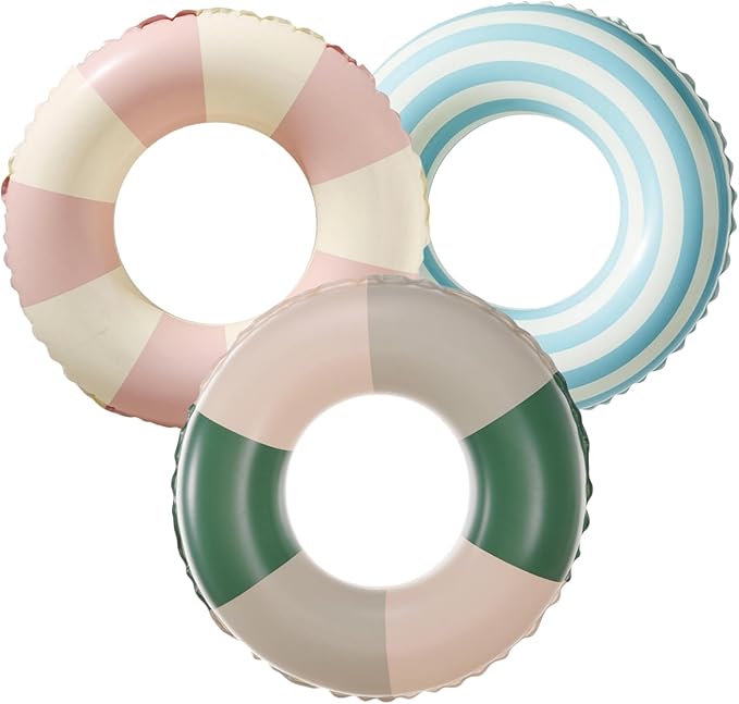 Pool Floats Swimming Rings for Kids, Age 5-10 Inflatable Swim Tubes Ring Toys with 11" Inner, Beach Inflatable Tubes Floaties Toys for Kids Adults