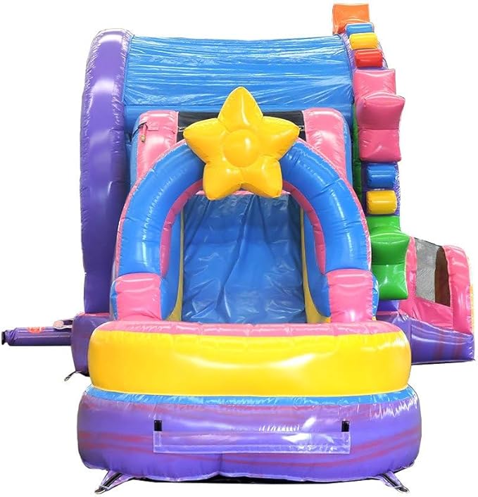 TentandTable Inflatable Bounce House Water Slide for Kids 5-12 Large, Commercial Grade Mega Bouncy Castle for Adults, Jump House, Includes Electric Air Blower, 32' L x 16' W x 15' H, Ferris Wheel