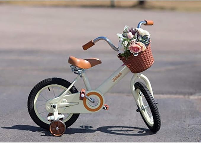 JOYSTAR Classic Style Kids Bike with Training Wheels & Basket, 12 14 16 Inch Girls Bike for 2-7 Years Old, Kids' Bicycles