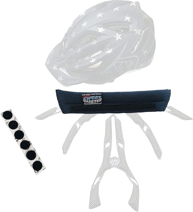 Bike Helmet Sweatband – Stops Sweat Dripping, Keeps You Cooler, Premium Comfort, Simple Helmet Integration & Quick Removal for Washing. Mountain Biking, Road Biking or Any Cycling.