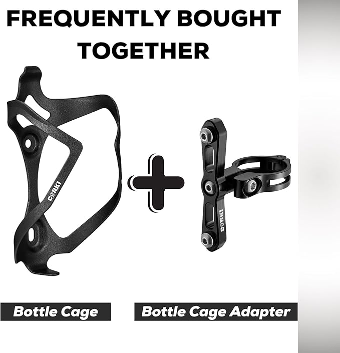 Bike Water Bottle Holder Bicycle Cage for Mountain Road MTB Gravel Adult Bikes Cycling Universal Carrier Rack 1 Pack Aluminum Alloy Ultralight Kettle Drink Accessories Black