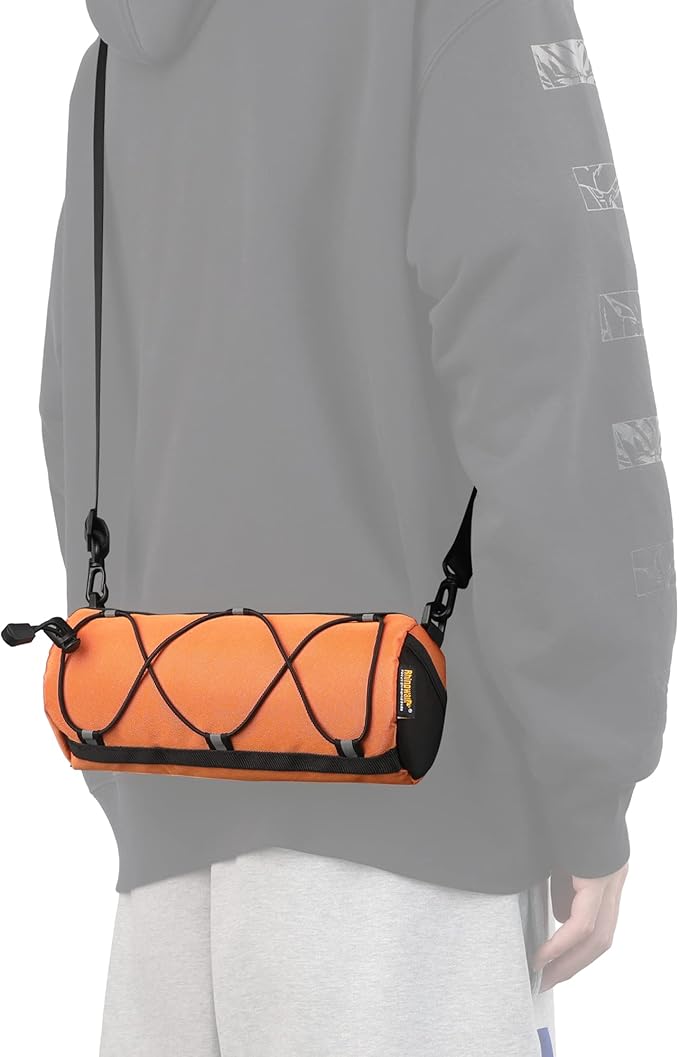 Rhinowalk Bike Handlebar Bag, Bicycle Front Bag Shoulder Bag Storage Bag with Shoulder Strap for Road Mountain Bike Cycling Travel