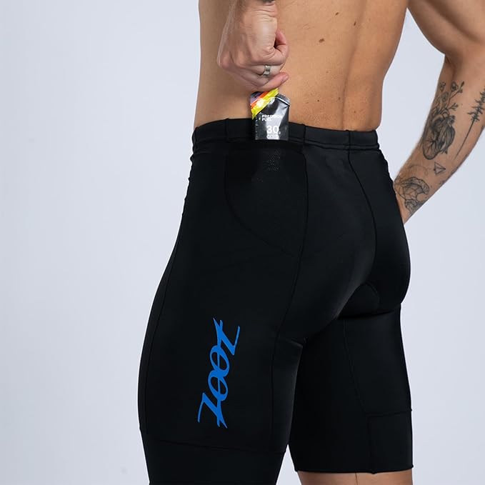 Zoot Men’s Core 9-Inch Tri Shorts, Quick Dry Performance Triathlon Shorts with Cycling Chamois Pad, Pockets & UPF 50+ Fabric