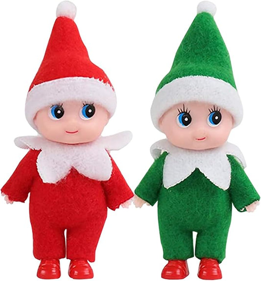 Tiny Elf Baby Doll, Miniature Elf Girl Boy, Stocking Stuffers Gifts for Grandkids, Kids & Adults, Christmas Decorations Accessories, Party Favors Xmas Party Supplies