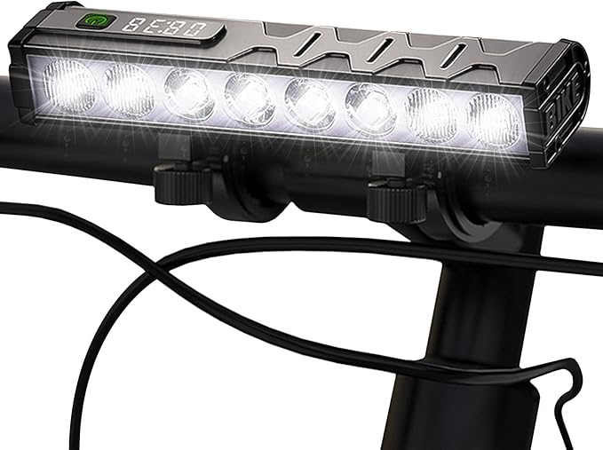 4800 Lumen Bike Lights, USB-C Rechargeable Bicycle Light, Super Bright Bike Lights for Night Riding, IP65 Waterproof Bicycle Headlight, for Commuters Adults and Children