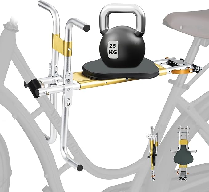 2025 Front Child Bike Seat, Kids Bike Seat for Adult Bike,Portable, Tool-Free, Quick-Release,Toddler Bike Seat for 2-6 Years(up to 55lbs)