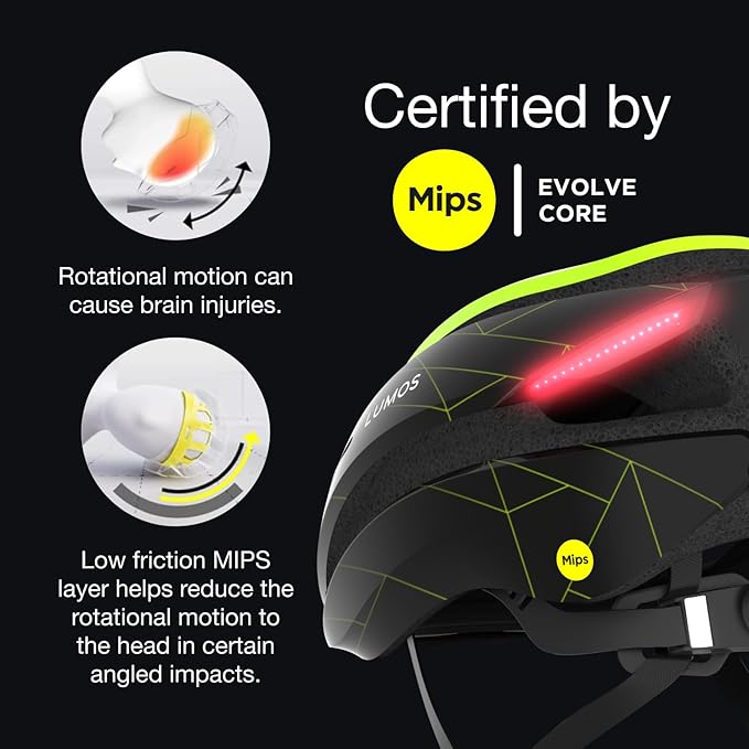 Lumos Ultra Smart Bike Helmet | Customizable Front and Back LED Lights with Turn Signals | Road Bicycle Helmets for Adults: Men, Women