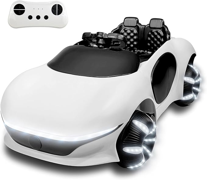 SEALIGHT 12V Kids Ride On Car Truck w/Parent Remote Control, Electric Car for Kids Children Ride On Truck Toddler Electric Vehicle with Double Doors/Safety Belt/LED Lights/Music Player/Bluetooth