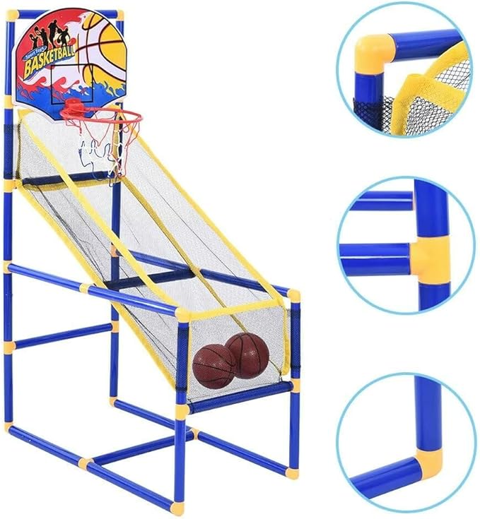 Liberty Imports Kids Arcade Basketball Hoop Shot Game Set - Indoor Sports Shooting System with Mini Hoop, Inflatable Ball and Pump