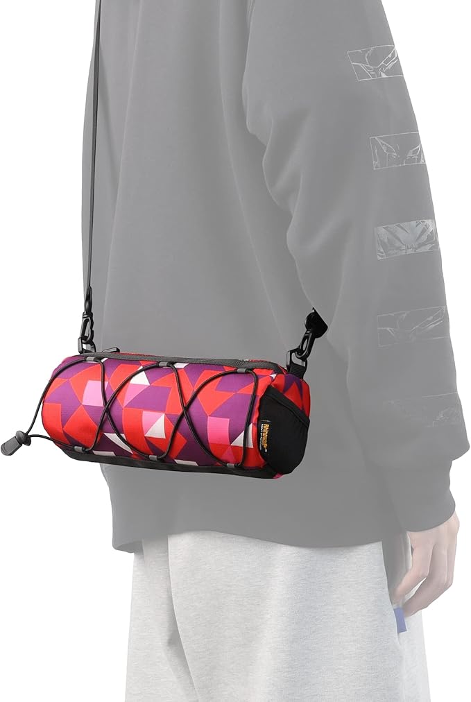 Rhinowalk Bike Handlebar Bag, Bicycle Front Bag Shoulder Bag Storage Bag with Shoulder Strap for Road Mountain Bike Cycling Travel