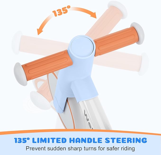 welspo Baby Balance Bikes for 1 Year Old Boys Girls 12-24 Months Kids Toddler First Bicycle Infant Walker Children No Pedal 3 Wheels Mini Bike Riding Toys