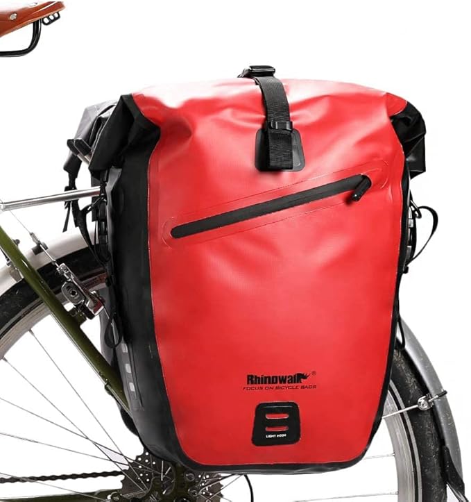 Rhinowalk Bike Bag Waterproof Bike Pannier Bag for Bicycle Cargo Rack Saddle Bag Shoulder Bag Laptop Pannier Rack Bicycle Bag Professional Cycling Accessories