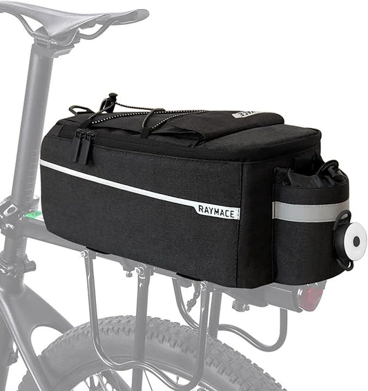 RAYMACE Bike Rear Rack Bag with Tail Light, Bike Truck Cooler Bag for Warm or Cold Items