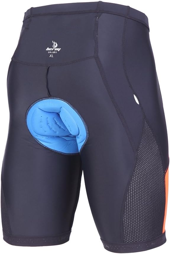 beroy Men's Comfortable Bicycle Cycling Pants, 3D Padded Bike Shorts