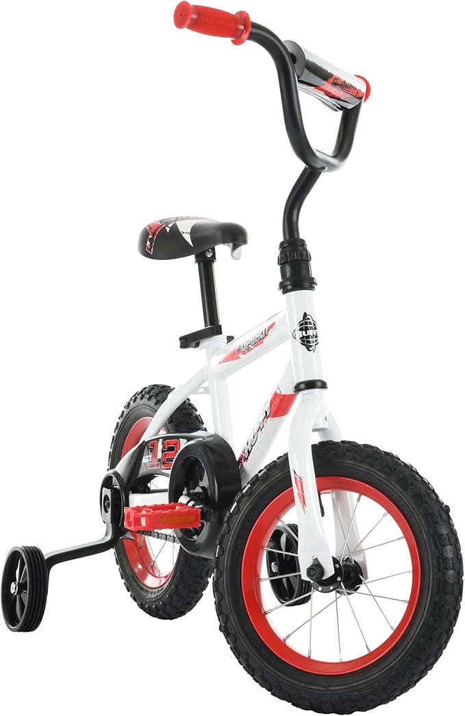 Huffy Upshot 12/16/20 Inch Boys' Bike for Kids, Ages 3+ Years Old, Multiple Color Options, Removable Training Wheels (12" and 16" Only), BMX Design, Designed for Growth, Durable, Easy Assembly