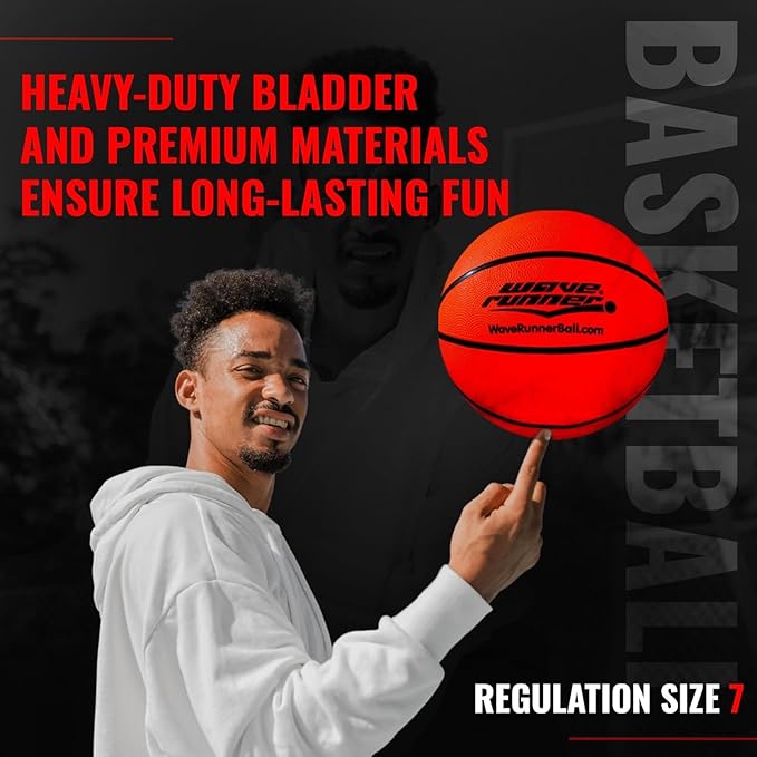 Light Up Basketball - Glow In The Dark Basketball - Teen Boys Gift Ideas For Boys 8-15+ Year Old - Led Basketball Accessories | Cool Outdoor Toys Ages 8 9 10 11 12 13 14 15 - Sports Stuff For Kids