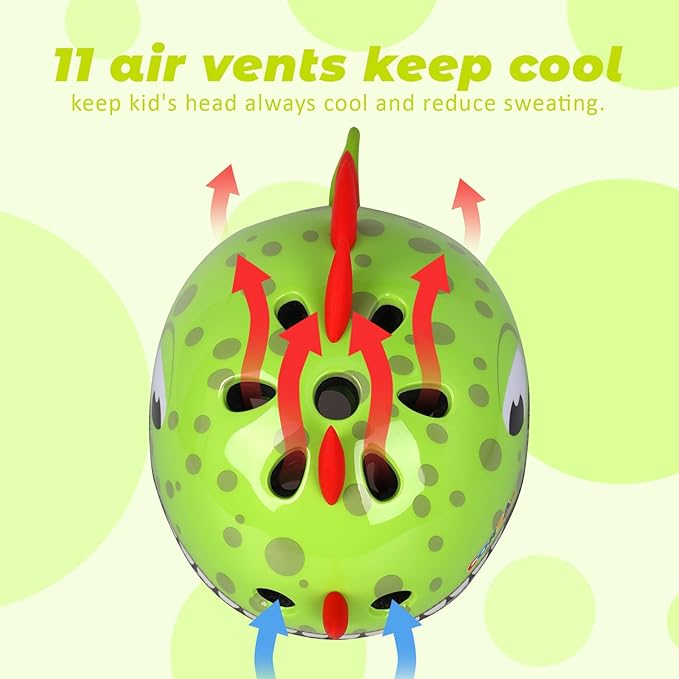 Toddler Kids Bike Helmet, Adjustable and Multi-Sport, 3 Sizes for Ages 1-2-3-5-8-14 Years Child Infant Boys Girls