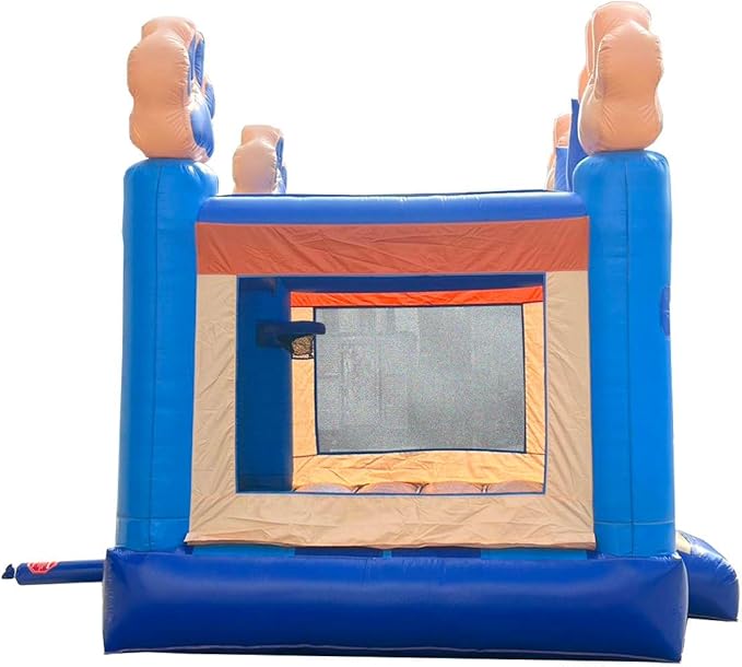 Crossover Blue Puppy Dog Castle Inflatable Bounce House (Without Blower) - 13 x 12 x 14.5 Foot - Big Inflatable Bouncer House Castle Unit for Kids - Jumphouse for Toddlers - Outdoor Party Bouncer