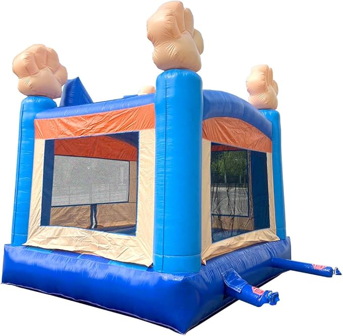 Crossover Blue Puppy Dog Castle Inflatable Bounce House (Without Blower) - 13 x 12 x 14.5 Foot - Big Inflatable Bouncer House Castle Unit for Kids - Jumphouse for Toddlers - Outdoor Party Bouncer