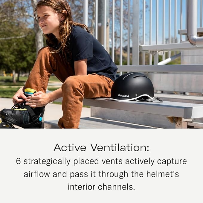 Thousand Kids Helmet – Free Reflective Sticker Pack to Customize, No Pinch Magnetic Buckle, Multi Sport Safety CSPC ASTM CE Certified – Jr Collection