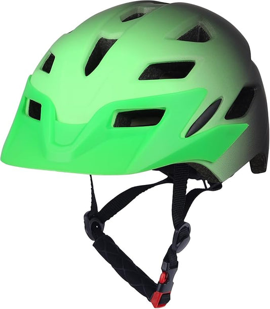 Kids Bike Helmet, Youth Toddler Boys Girls Helmets, 2 Size Adjustable for Ages 2-3-5-8-14 Years, Child Helmet with Visor and LED Light, Lightweight Multi-Sport Bicycle Scooter Cycling Helmets