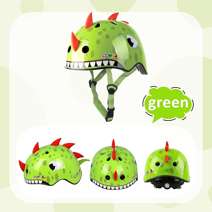 Toddler Kids Bike Helmet, Adjustable and Multi-Sport, 3 Sizes for Ages 1-2-3-5-8-14 Years Child Infant Boys Girls