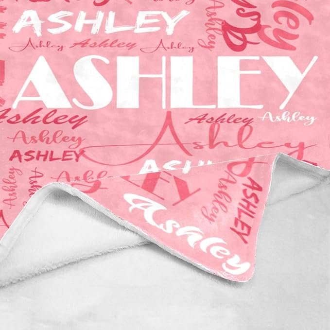 Dr.TOUGH Personalized Name Blanket Personalized Blanket for Adult Kids Flannel Customized Personalized Blankets and Throws