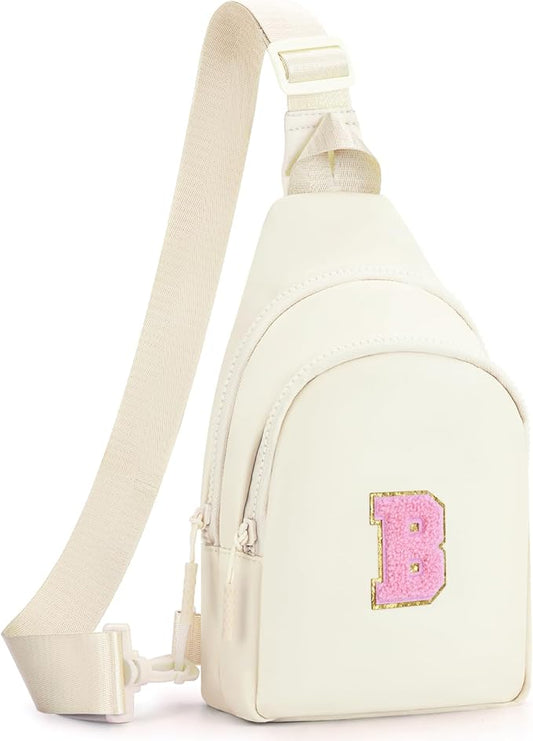 Birthday Gift for 5 6 7 8 9 10 11 12 13 14 15 16 Year Old Girls Fanny Pack Crossbody Bags for Women,Cute Trendy Stuff - Cream,B