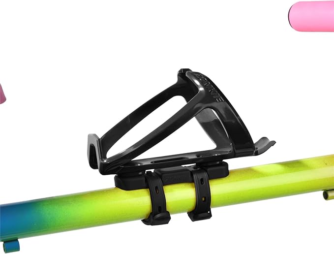 Bicycle Bottle Cages, Plastic Bike Bottle Holder with Cage Mounting Base (Black)