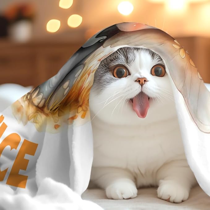 Custom Baby Girl Blanket with Name Personalized Cute Elephant Blanket Customized Soft Flannel Throw Blanket Gift for Birthday Baby Shower