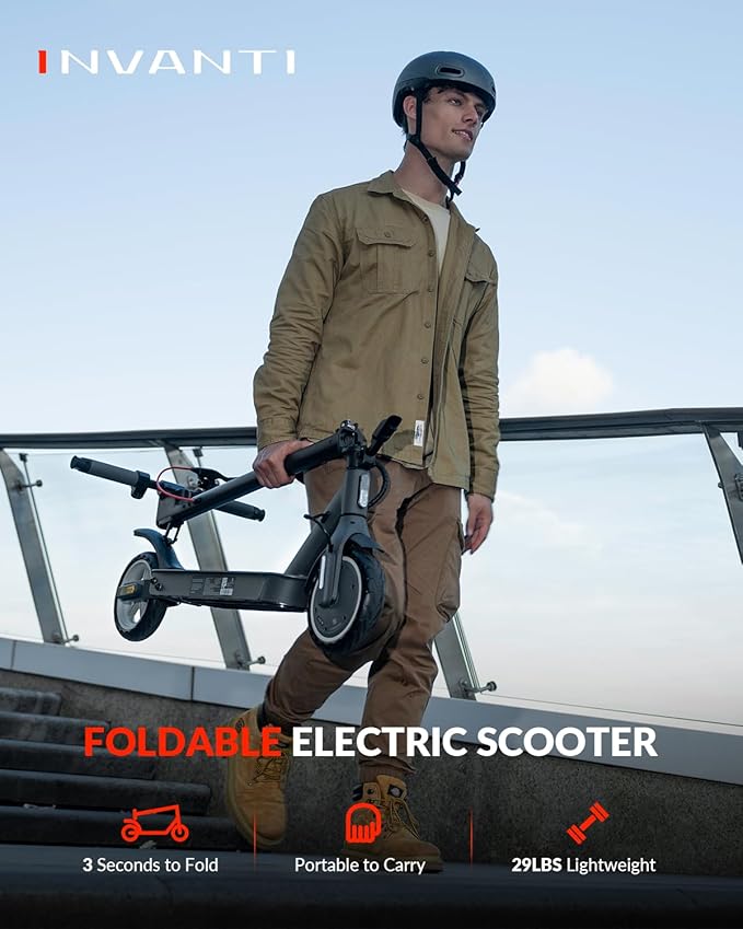 E30 Electric Scooter, Max 20Miles & 18 MPH, 350W Motor, Turn Signals, Smart APP, 8.5" Solid Tires, Foldable Commuter Electric Scooter with Rear Suspension and Dual Brakes for Adults and Teens