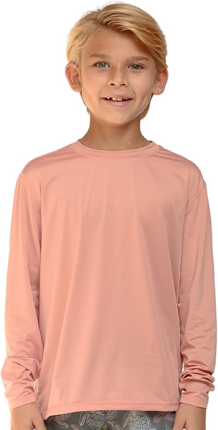 INGEAR Boys' Rash Guard UPF 50+ Swim Shirt - Lightweight, Quick-Dry, Durable Sun Protection for Swimming, Sizes XS-XL