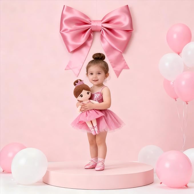 Gloveleya Ballet Toy Baby Girl Gifts Dolls Soft Plush Toy Ballet Girl Doll Peach 14 Inches with Gift Box