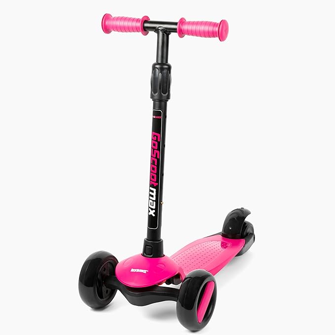 New-Bounce Scooters for Toddlers - 3 Wheel Scooter for Kids with Adjustable Handlebar - The GoScoot MAX is Perfect for Children and Toddlers, Girls and Boys Ages 3-10