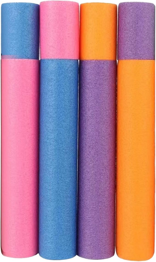 4-Pack Water Blaster Soaker Guns Set,Squirt Guns,Squirt Guns for Kids,Pool Squirt Toys,Pool Water Gun,Ranges up to 40 feet,Outdoor Water Toys for Kids (4-Pack Cylinder Water Guns)