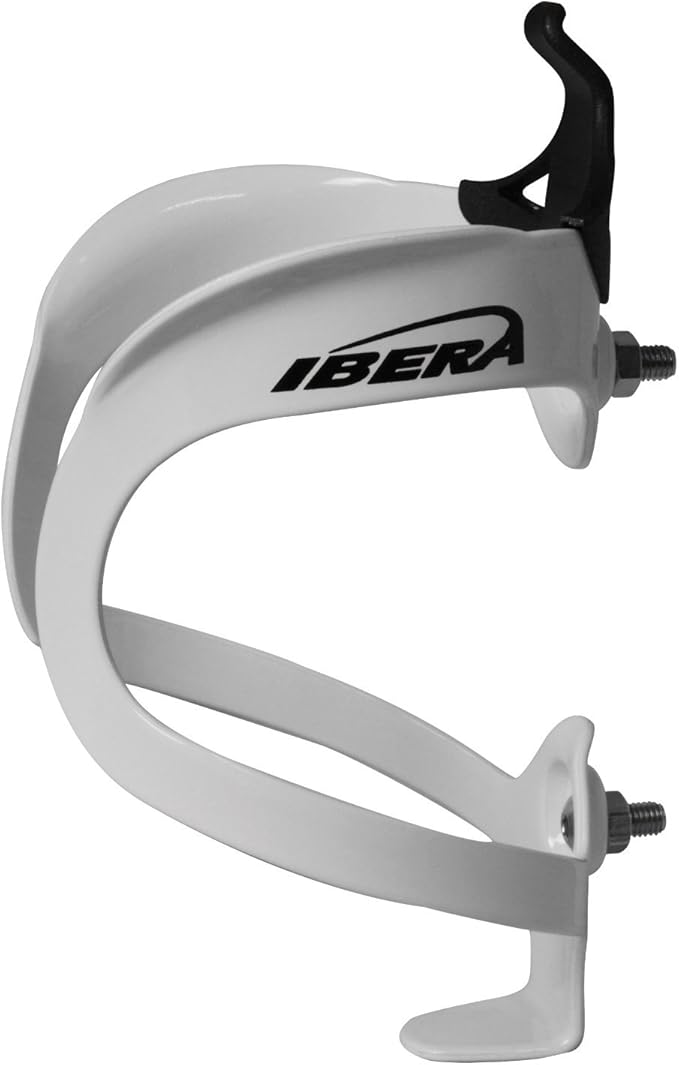 Ibera Bicycle Lightweight Aluminum Water Bottle Cage, White