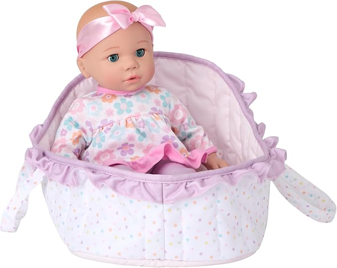 Madame Alexander 14-Inch Sweet Smiles Baby Doll, Slumber Carrier