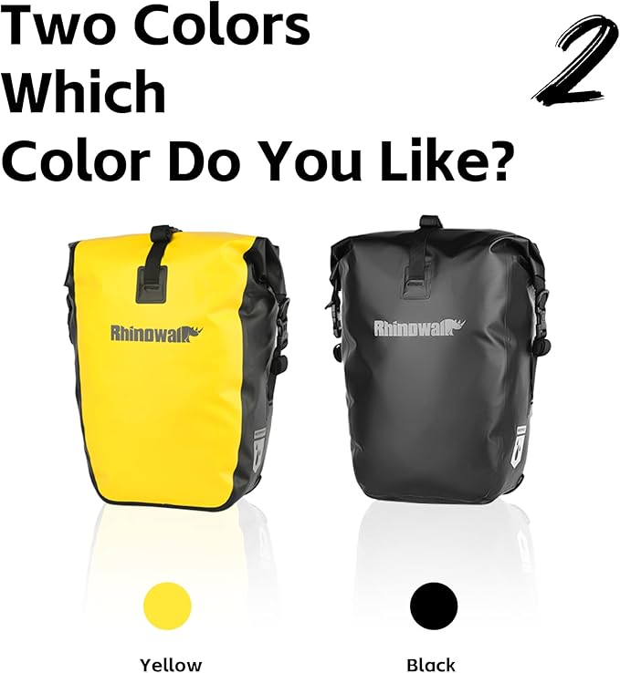 Rhinowalk Bike Bag Waterproof Bike Pannier Bag for Bicycle Cargo Rack Saddle Bag Shoulder Bag Laptop Pannier Rack Bicycle Bag Professional Cycling Accessories